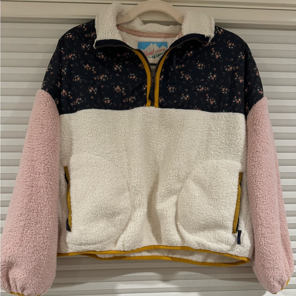 The Great Outdoors The Plush Colorblock Terrain Half-Zip, XS